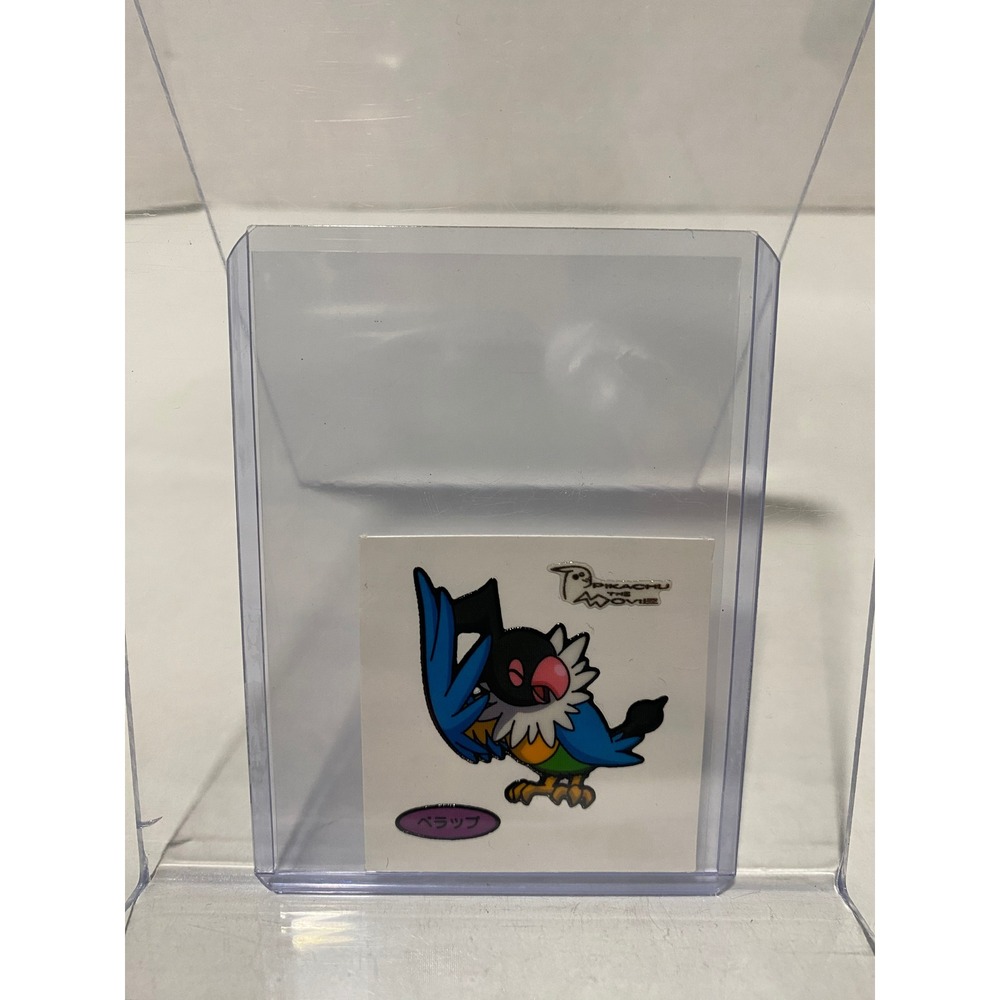 Nintendo Pokemon Chatot Sticker Pikachu The Movie 2006 Japanese Promo Blue